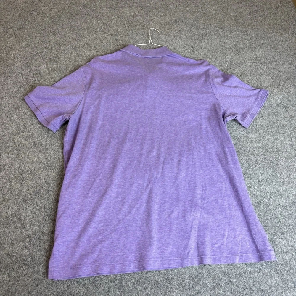 Polo Ralph Lauren Shirt Men's XL‎ Purple Short Sleeve Preppy Classic Brown Pony